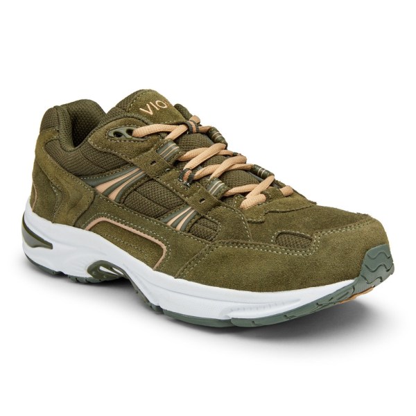 Vionic Trainers Ireland - Classic Walker Olive - Mens Shoes In Store | OCBNI-5821
